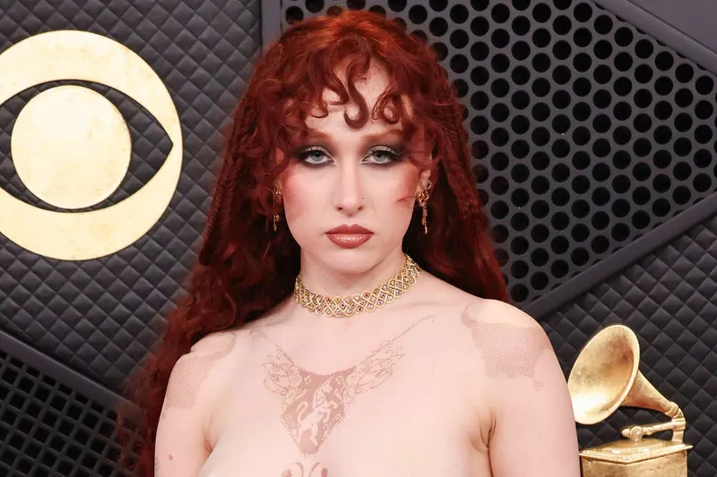 Chappell Roan's Grammys Stunt: Sheer Mugler Gown with Medieval Ink Sparks Fashion Revolution Debate